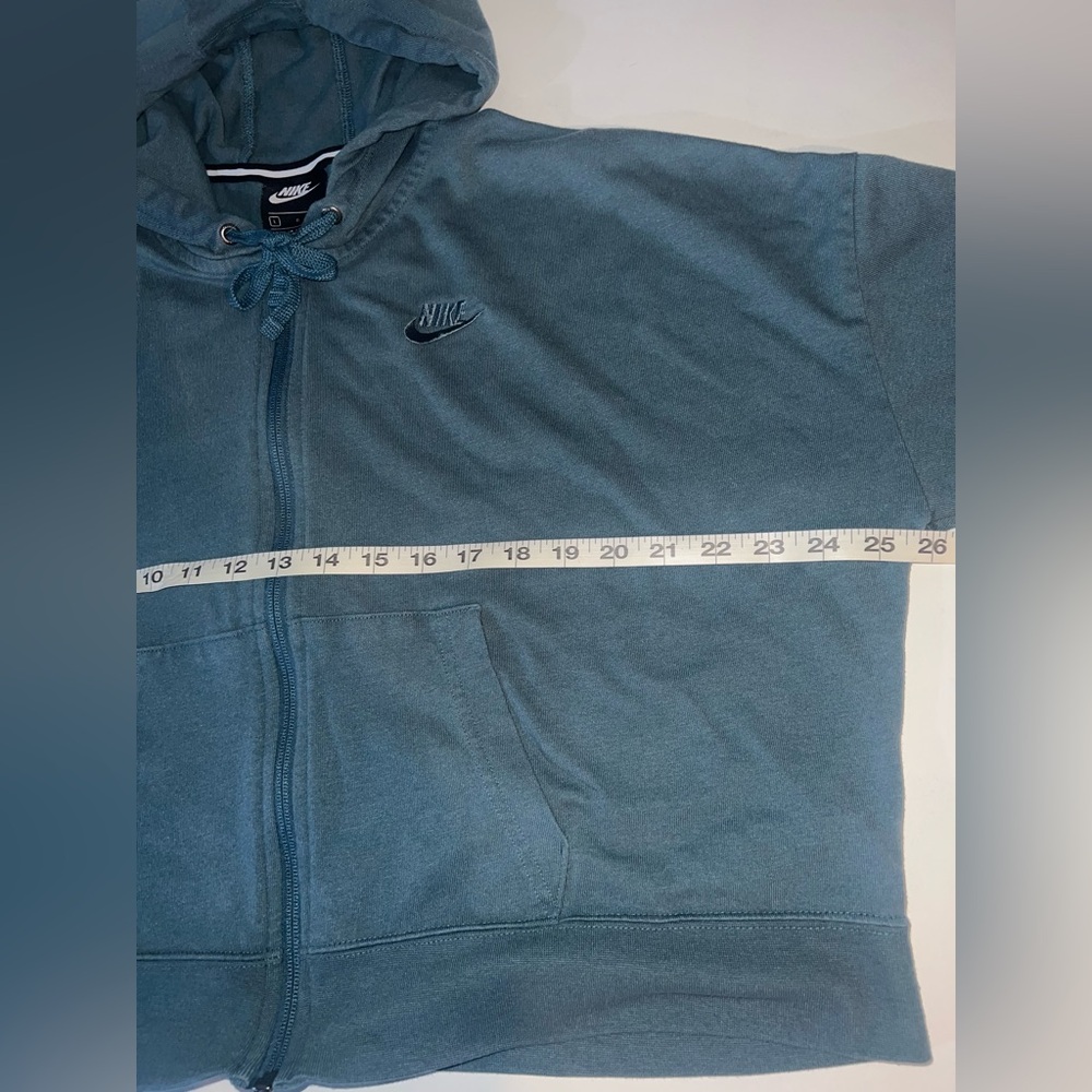 NIKE  Full Zip Cropped TRIBLEND CLUB HOODIE Size L - Picture 5 of 6